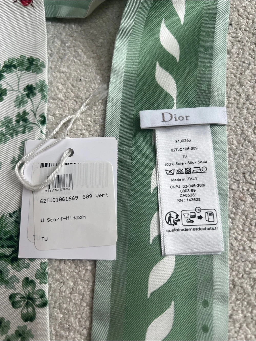 Dior Toile de Jouy Clover Mitzah Scarf 🍀
